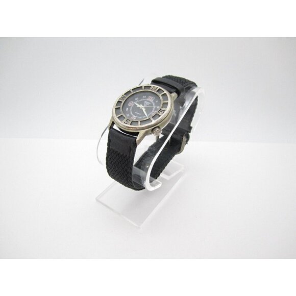 Vtg 1990 Women Guess Quartz WR Analog 34mm Dial Contemporary‎ Round Watch (F157)